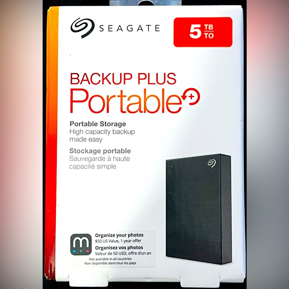 SeaGate Backup Plus PORTABLE ~5TB~ External HDD